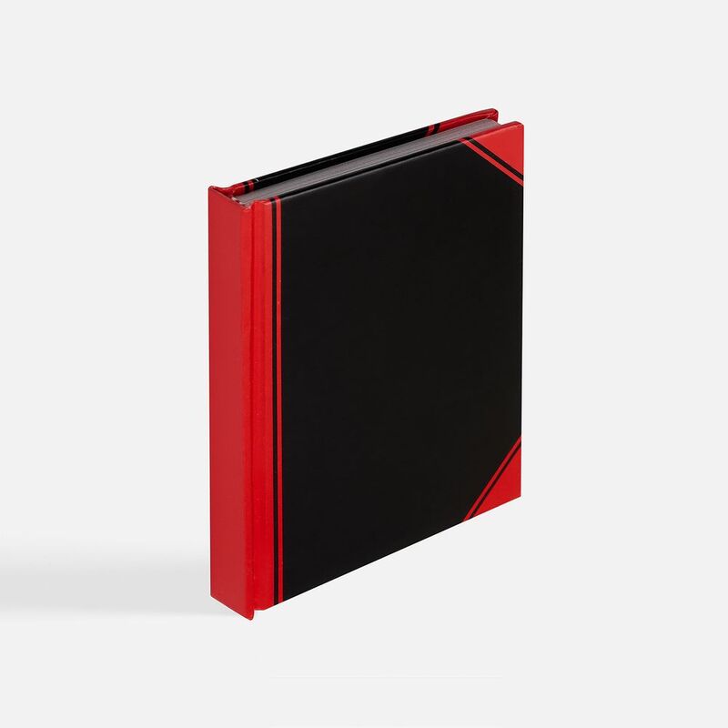 Блокнот Accenti Mini, черный с красным арт.20768.35