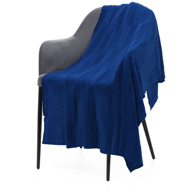 Плед Rombus, темно-синий (кобальт) арт.19623.47