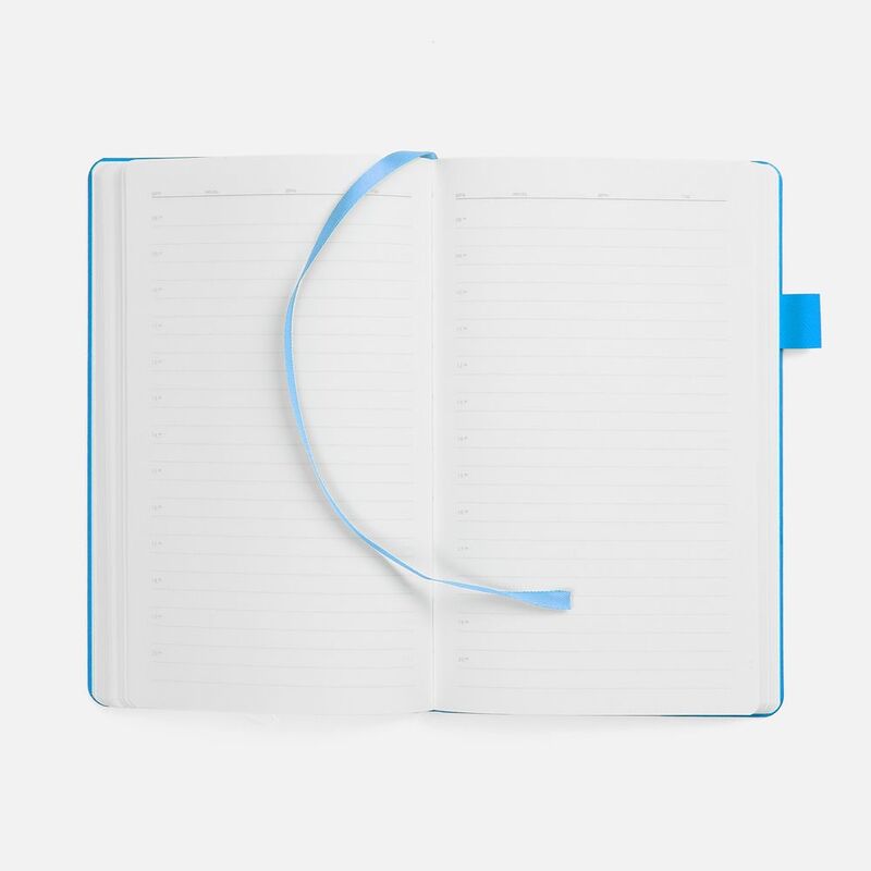 Ежедневник White Shall, недатированный, бело-голубой арт.15751.14