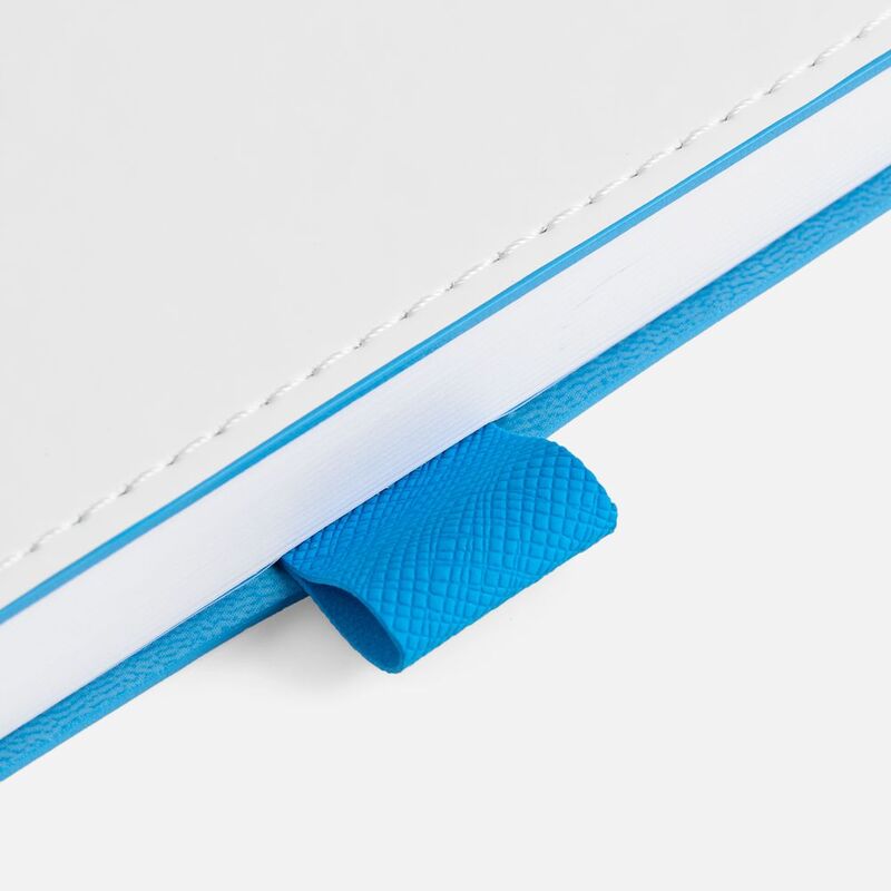 Ежедневник White Shall, недатированный, бело-голубой арт.15751.14