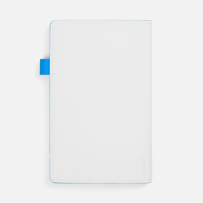 Ежедневник White Shall, недатированный, бело-голубой арт.15751.14