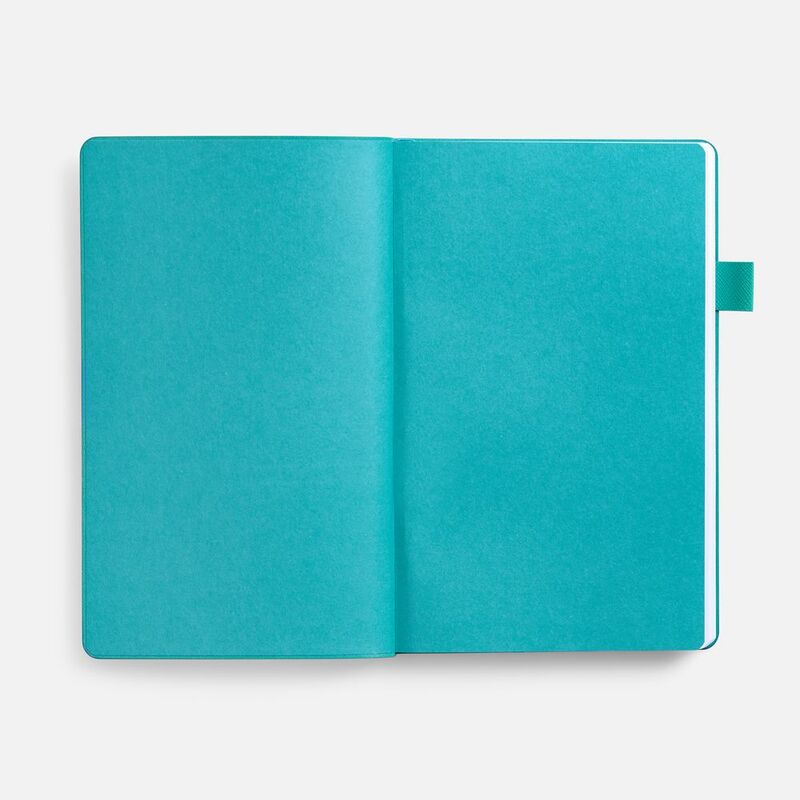 Ежедневник White Shall, недатированный, бело-бирюзовый арт.15751.49