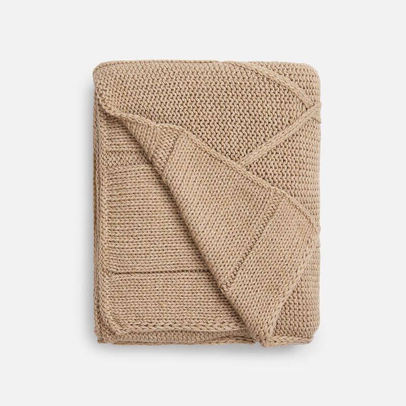 Плед Curve Verve, бежевый меланж арт.20706.12