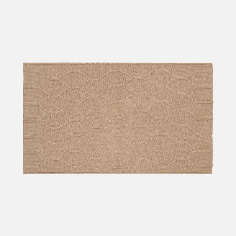 Плед Curve Verve, бежевый меланж арт.20706.12