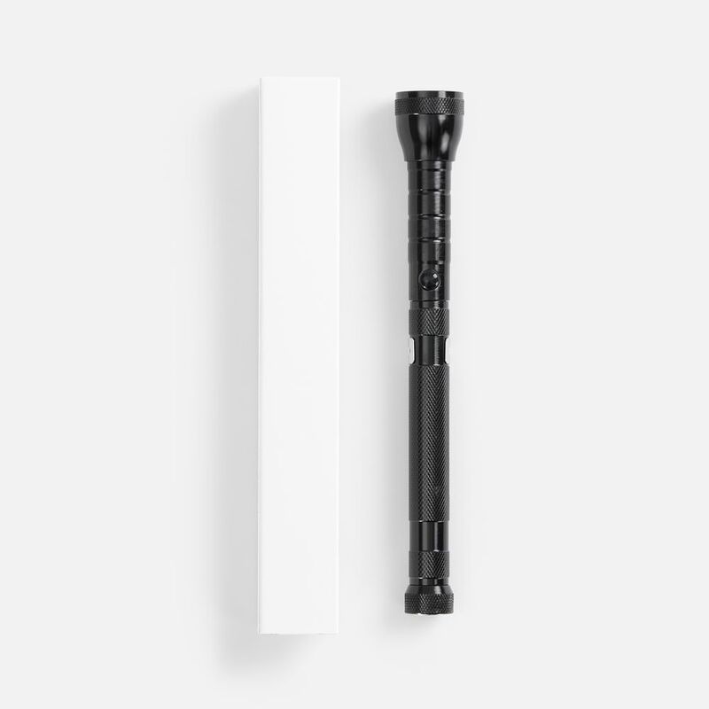 Телескопический фонарь с магнитом Flexion, ver.2, черный арт.12385.31