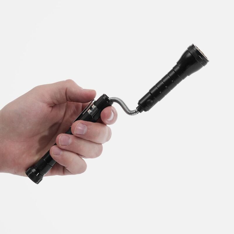 Телескопический фонарь с магнитом Flexion, ver.2, черный арт.12385.31