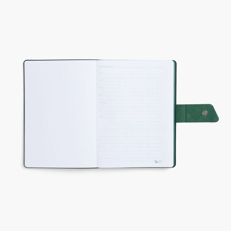 Ежедневник Boom, недатированный, черный с зеленым арт.15768.39