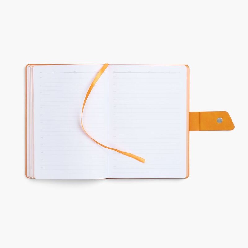 Ежедневник Boom, недатированный, черный с оранжевым арт.15768.32