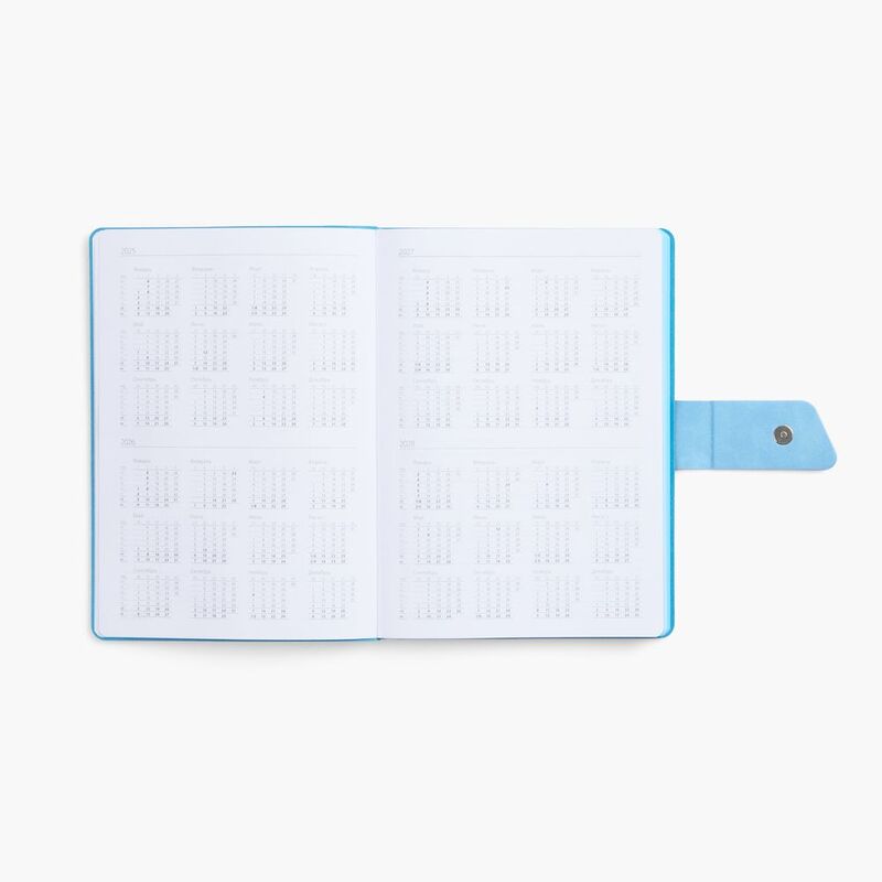 Ежедневник Boom, недатированный, черный с голубым арт.15768.14