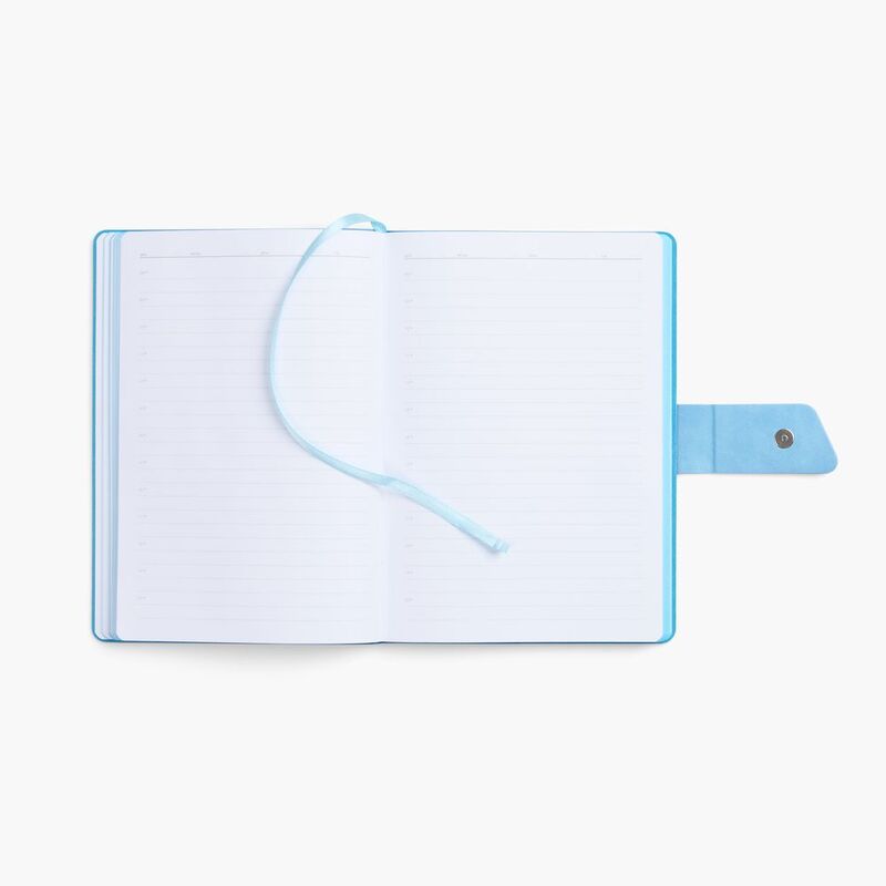 Ежедневник Boom, недатированный, черный с голубым арт.15768.14