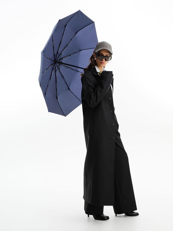 Зонт складной Cloudburst в подарочной упаковке, темно-синий арт.17192.40