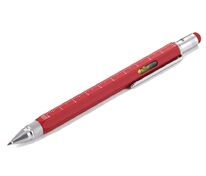 Ручка шариковая Construction, мультиинструмент, красная арт.6462.50