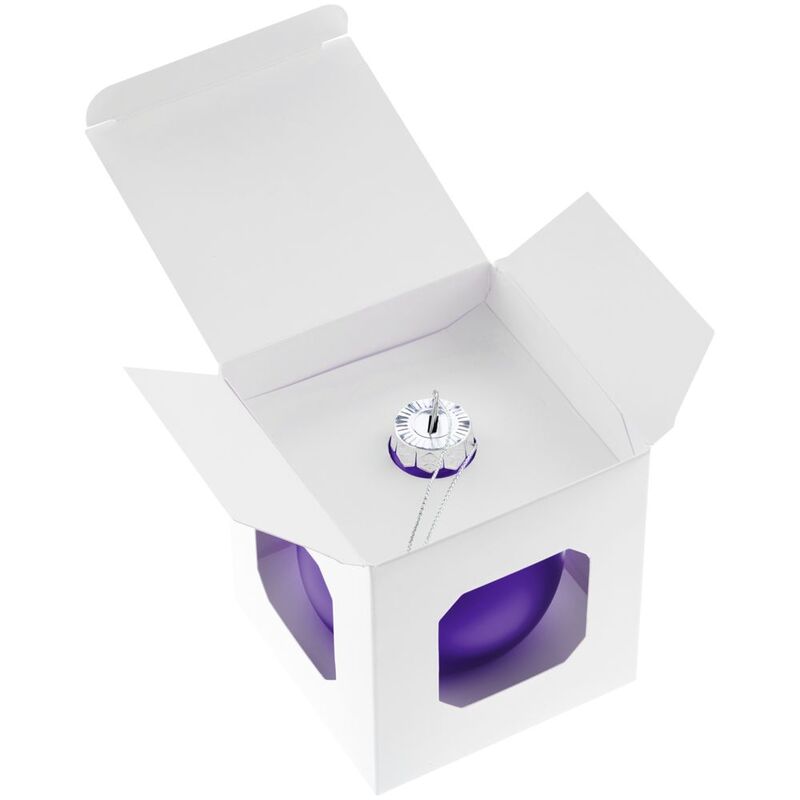 Елочный шар Finery Matt, 8 см, матовый фиолетовый арт.17663.70