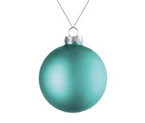 Елочный шар Finery Matt, 8 см, матовый бирюзовый арт.17663.49