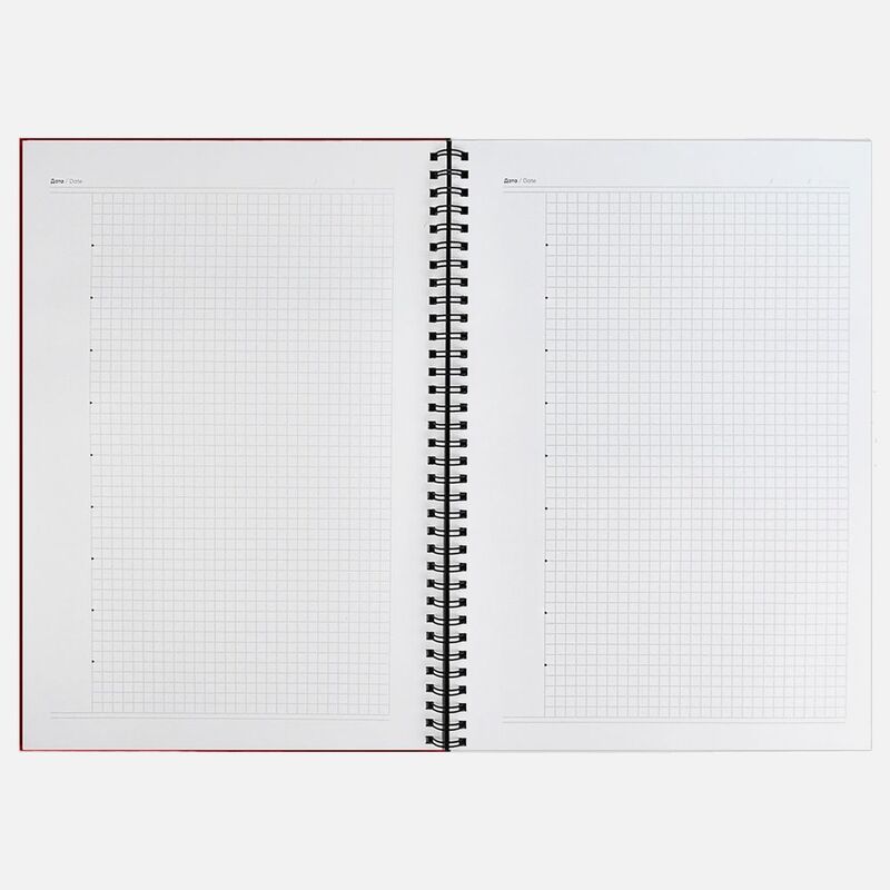 Ежедневник Notera Maxi, недатированный, красный арт.20135.50