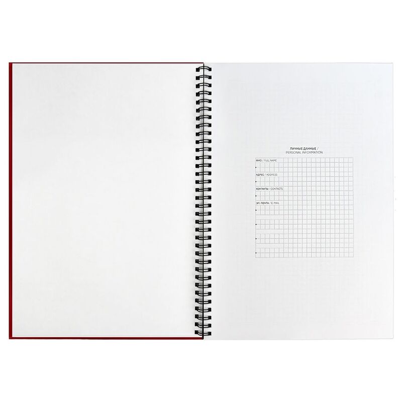 Ежедневник Notera, недатированный, красный арт.20136.50