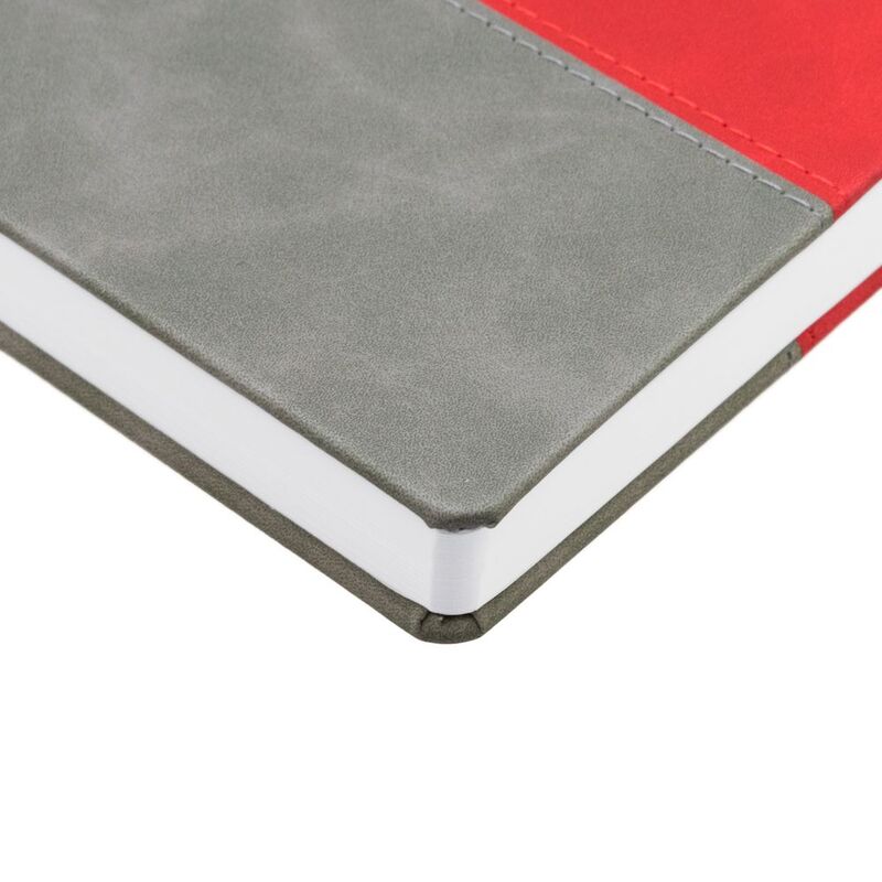 Ежедневник Horizon, недатированный, серый с красным арт.21172.15