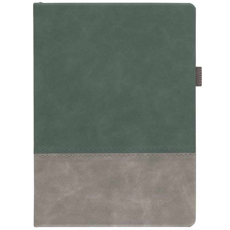 Ежедневник Horizon, недатированный, серый с зеленым арт.21172.19
