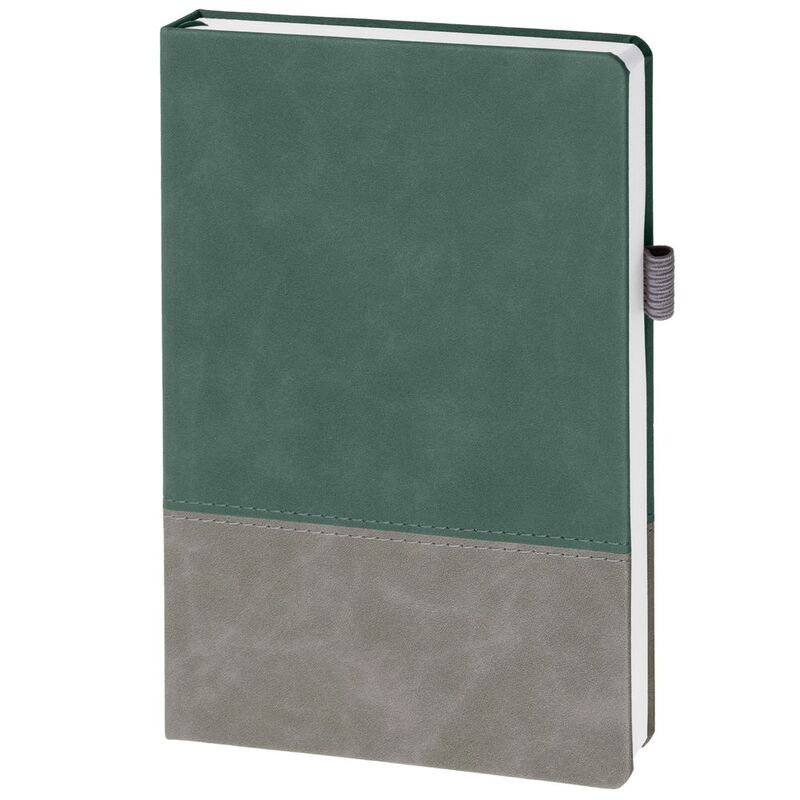 Ежедневник Horizon, недатированный, серый с зеленым арт.21172.19