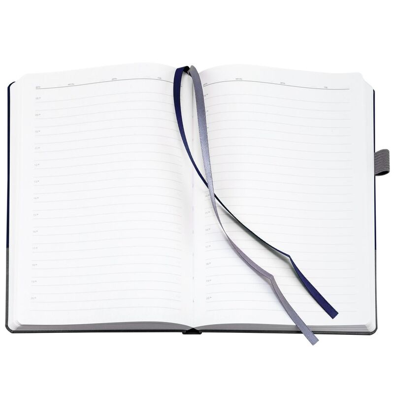 Ежедневник Horizon, недатированный, серый с синим арт.21172.41