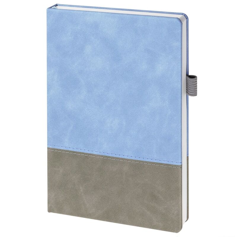 Ежедневник Horizon, недатированный, серый с голубым арт.21172.14