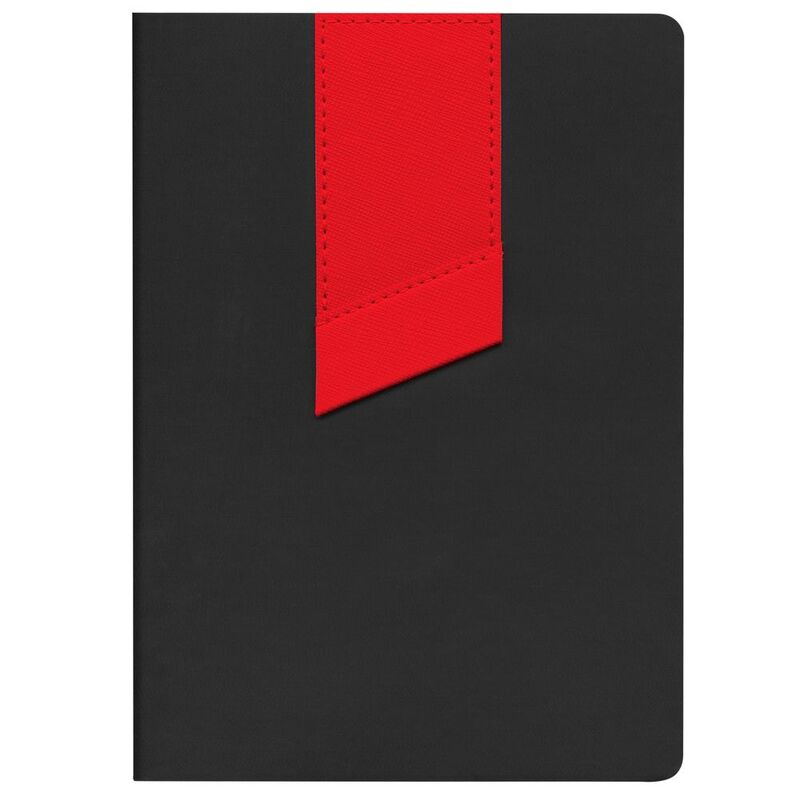 Ежедневник Bookmark, недатированный, черный с красным арт.21180.35