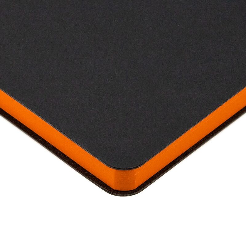 Ежедневник Bookmark, недатированный, черный с оранжевым арт.21180.32