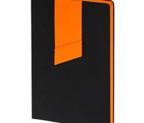 Ежедневник Bookmark, недатированный, черный с оранжевым арт.21180.32