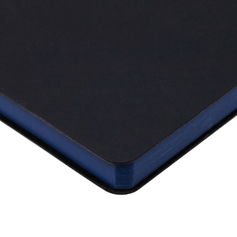 Ежедневник Bookmark, недатированный, черный с синим арт.21180.34