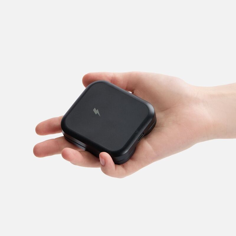 Складная станция беспроводной зарядки Trilogic, черная арт.18383.30