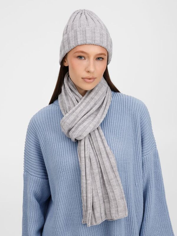 Шапка Metelitsa, серебристо-серый меланж арт.19242.31