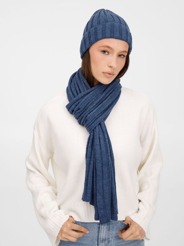 Шарф Metelitsa, синий меланж (джинс) арт.19243.45