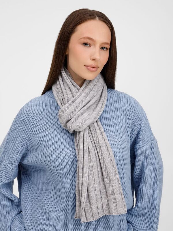 Шарф Metelitsa, серебристо-серый меланж арт.19243.31