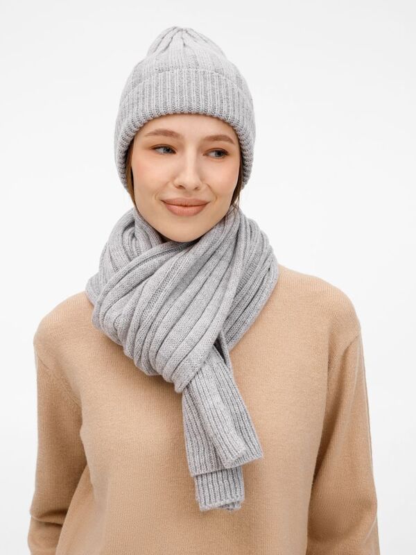 Шарф Bellish, светло-серый меланж арт.19245.31