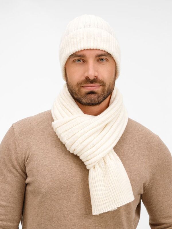 Шарф Bellish, белый (ванильный) арт.19245.61