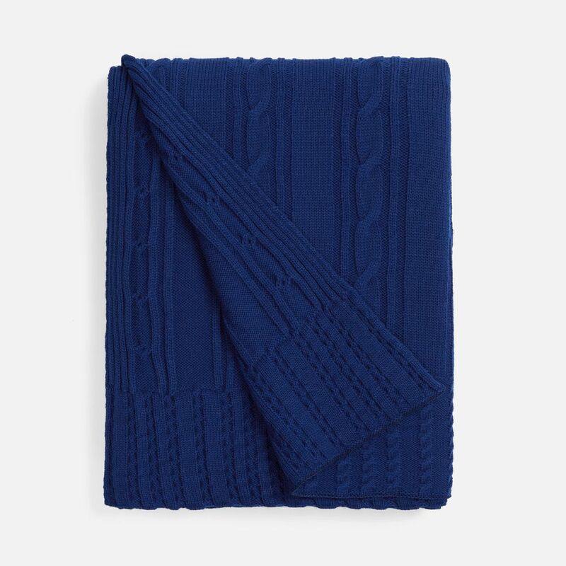 Плед Remitti, темно-синий (кобальт) арт.19246.46