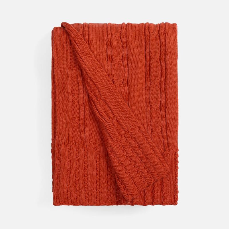 Плед Remitti, оранжевый (морковь) арт.19246.20