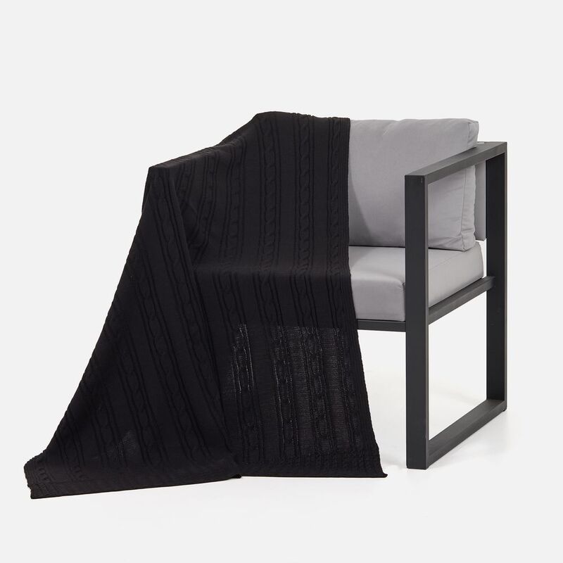 Плед Remitti, черный арт.19246.30