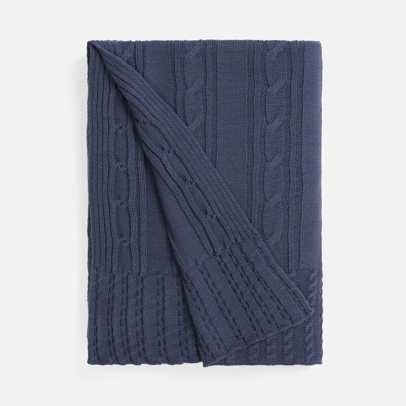 Плед Remitti, серо-синий (сланец) арт.19246.27