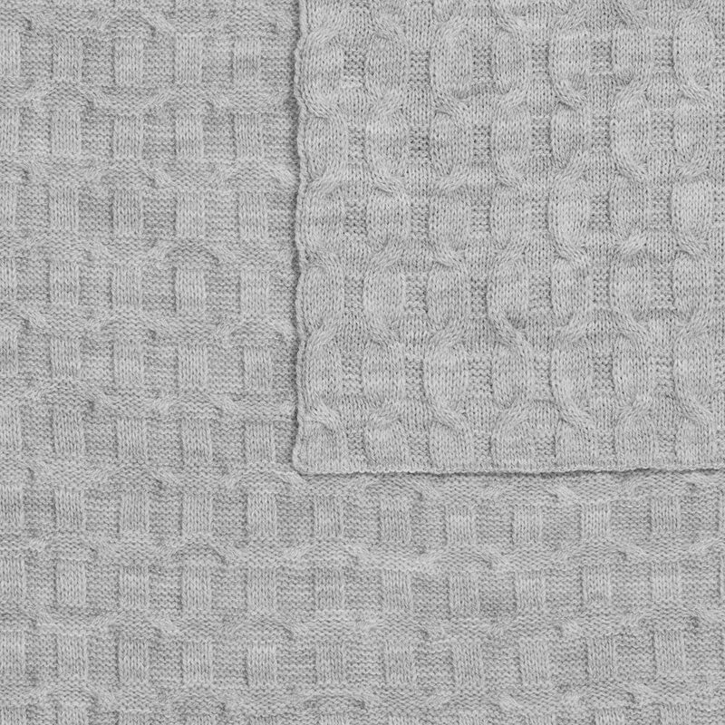 Плед Braidera, серебристо-серый меланж арт.19247.31