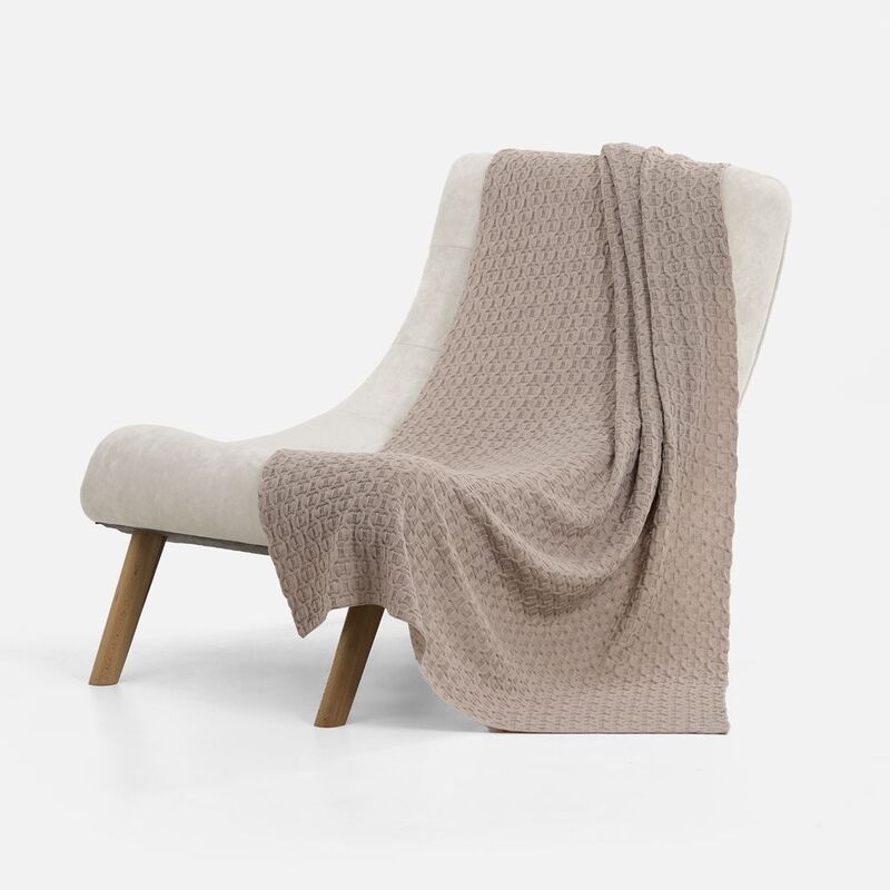 Плед Braidera, бежевый меланж арт.19247.13