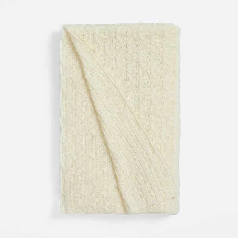 Плед Braidera, белый (молочный) арт.19247.61