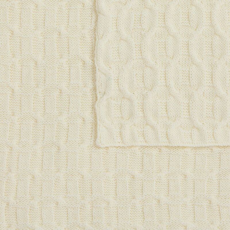 Плед Braidera, белый (молочный) арт.19247.61