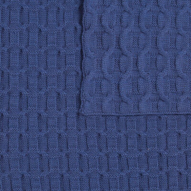 Плед Braidera, синий (черника) арт.19247.47