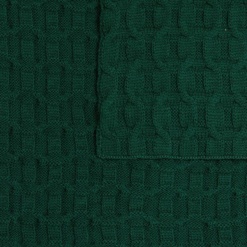 Плед Braidera, темно-зеленый (хвойный) арт.19247.92