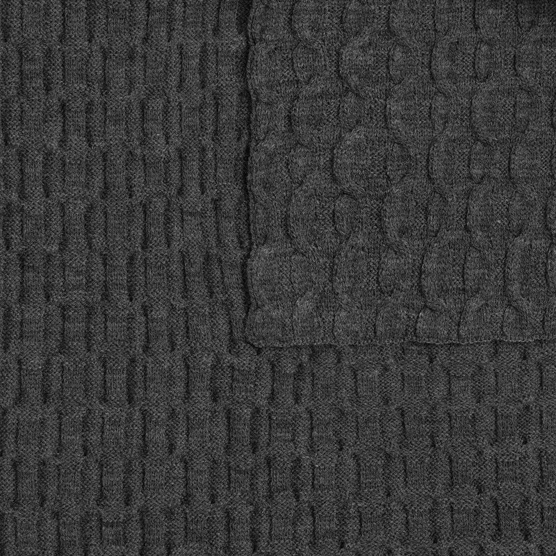 Плед Braidera, темно-серый меланж (асфальт) арт.19247.33