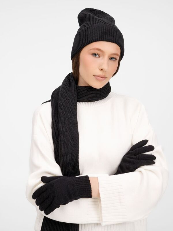 Перчатки Nobilis Mono, черные арт.19252.30