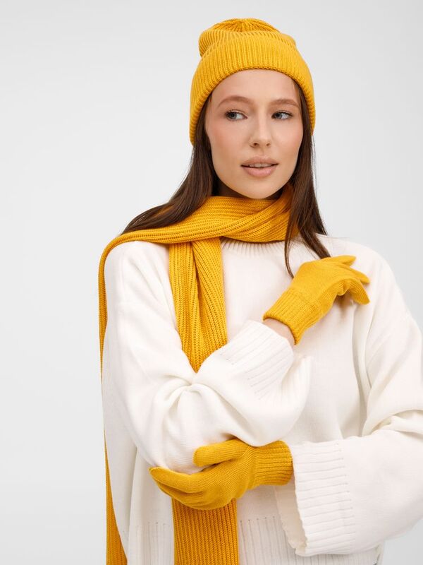 Перчатки Nobilis Mono, желтые (медовые) арт.19252.80