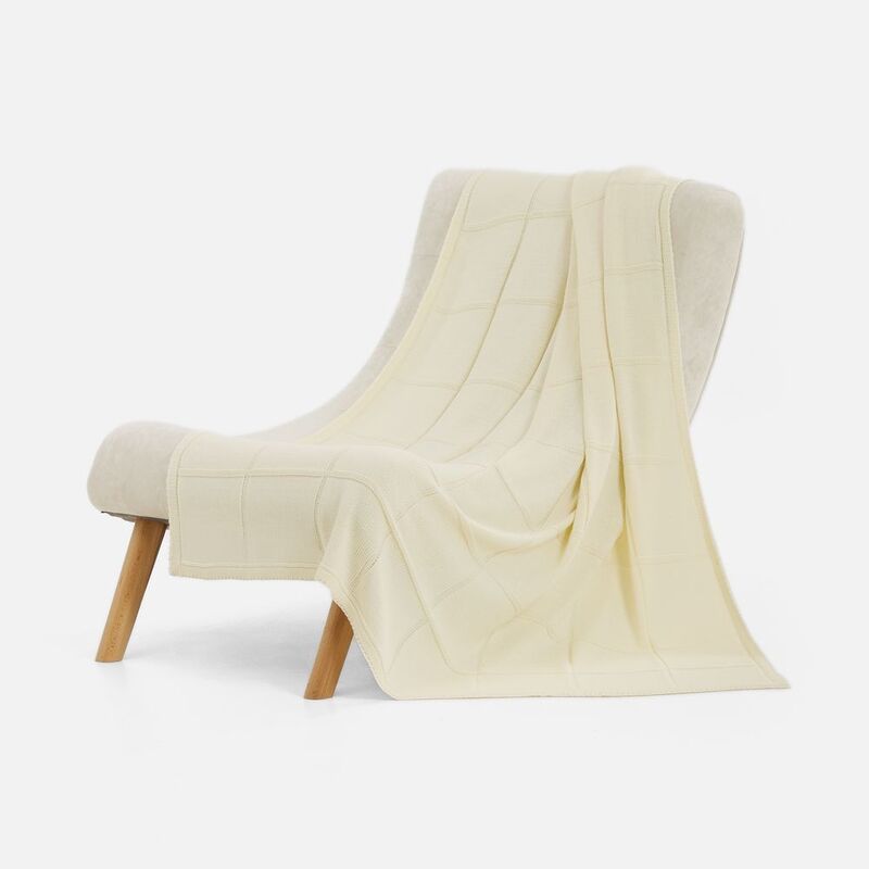 Плед Chainfield, белый (молочный) арт.19253.61