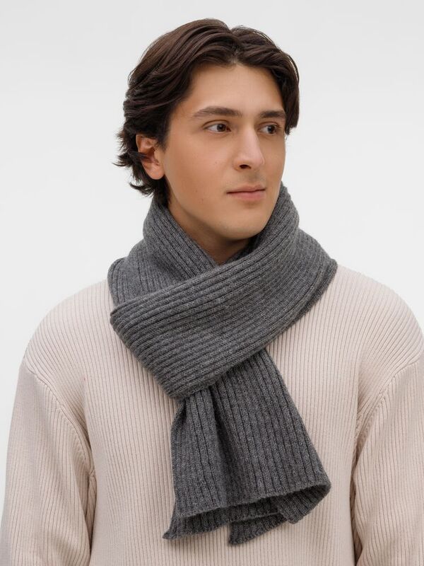 Шарф Laconi, темно-серый меланж арт.28898.12